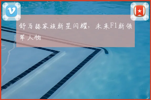 舒马赫家族新星闪耀，未来F1新领军人物